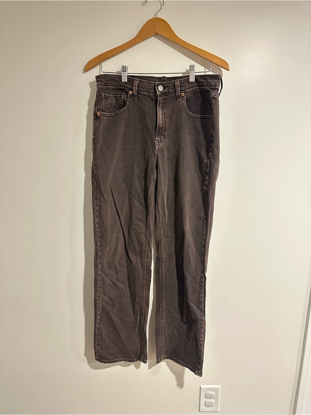 GAP Straight-Leg Men’s Jeans in Dark Brown - 90’s Loose Mid Rise